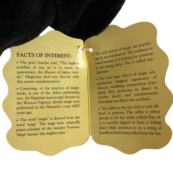 Folkmanis Rabbit In Hat Hand Puppet Plush Interactive Learning Toy Pretend Play - Picture 7 of 8